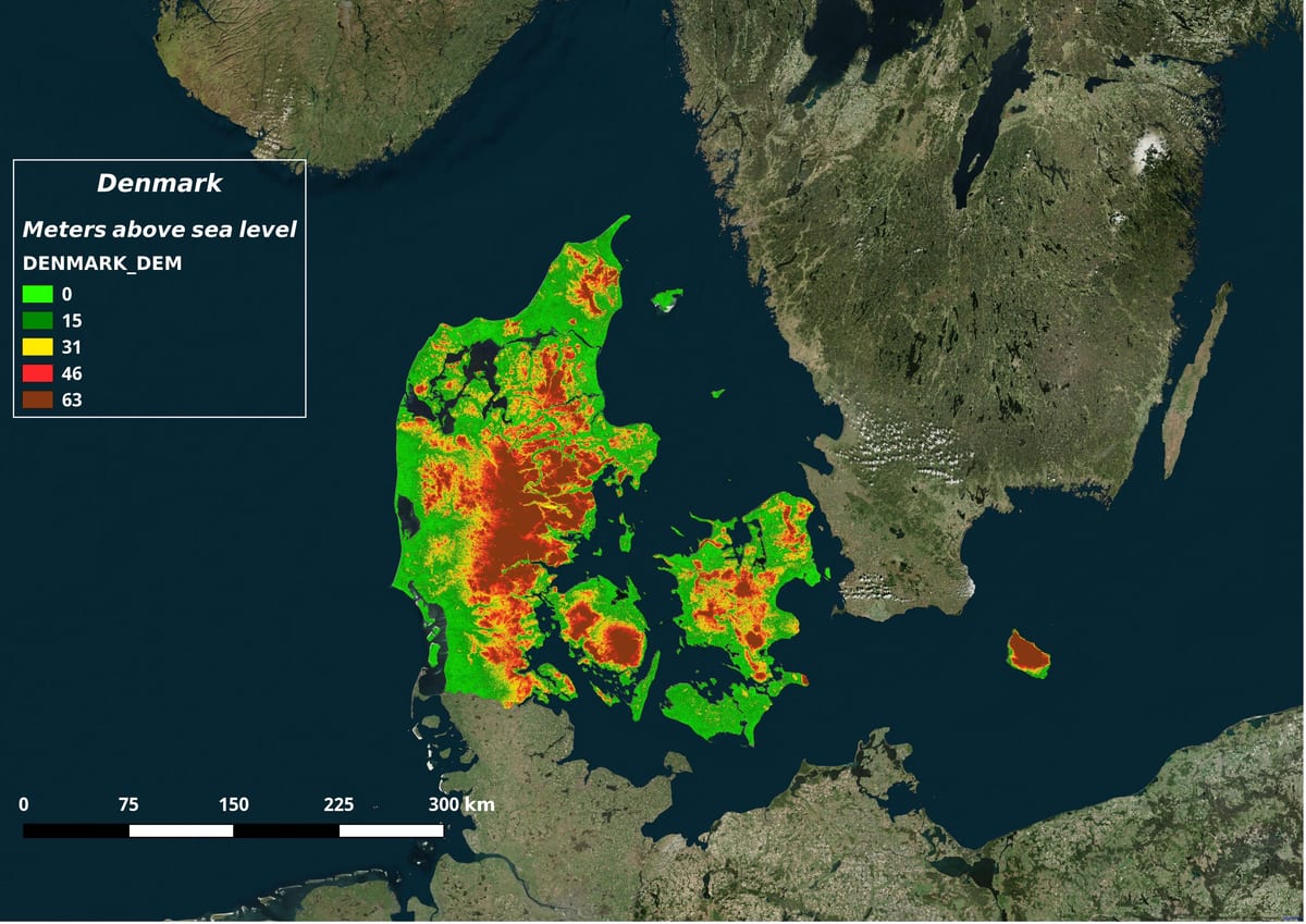 Mapa danimarka klima 