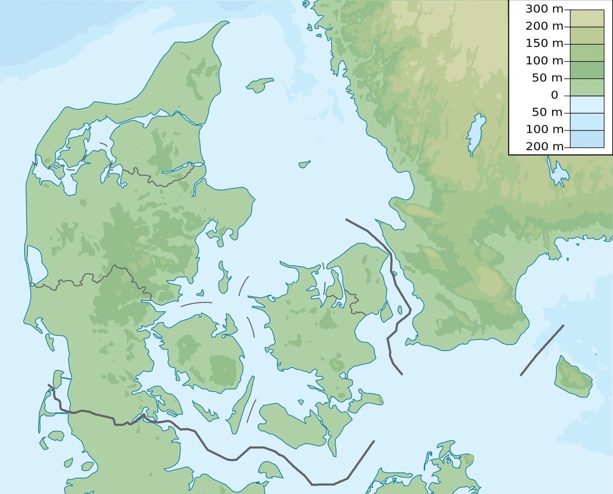 Mapa danimarka kota