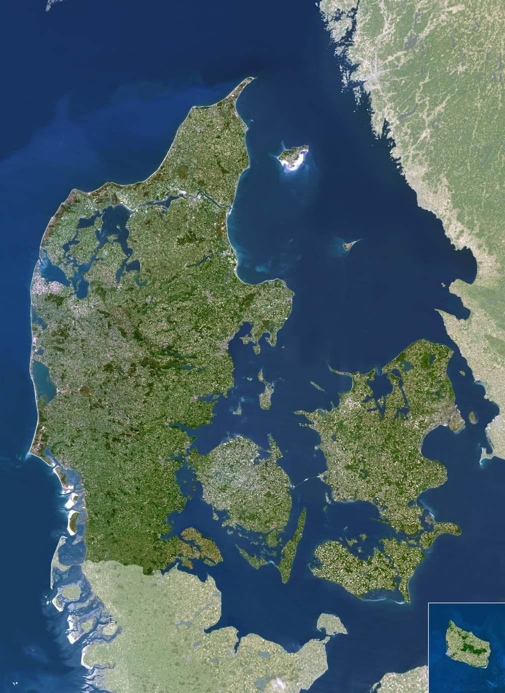 Mapa satelite danimarka 