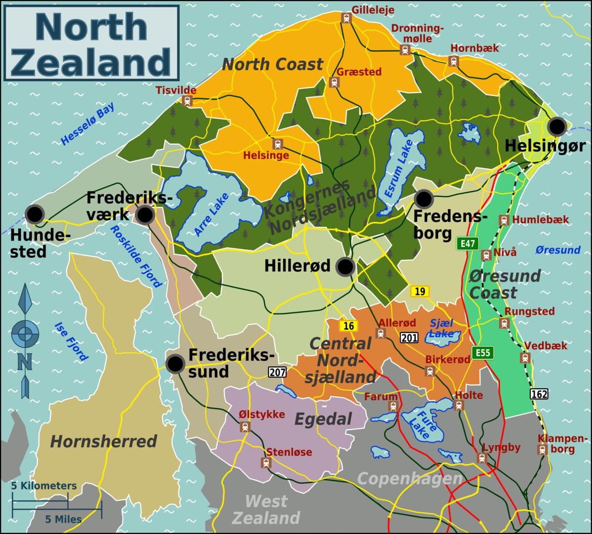 mapa danimarka zelanda
