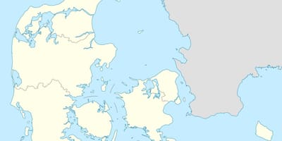 Mapa danimarka bektorea