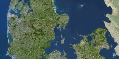 Mapa satelite danimarka 
