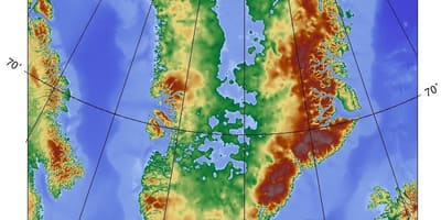 Mapa danimarka topografikoak
