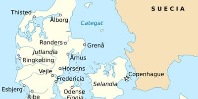 Mapa fredericia danimarka