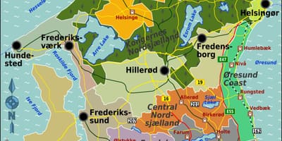 Mapa danimarka zelanda